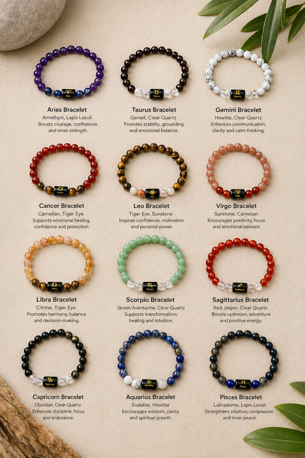zodiac crystal bracelet zodiac crystal bracelet